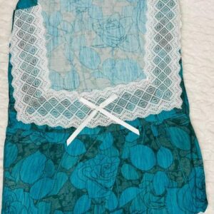 Square Lace Teal Blue Luxury Dubai Maxi
